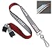 Heavy Duty Reflective Lanyard with Safety First Imprinted - High Visibility Neck Strap Badge and Key Holder with Breakaway Clasp by Specialist ID (Red/Gray)