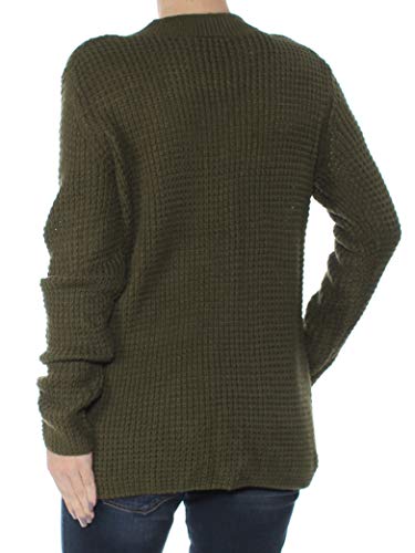 Hooked Up by IOT Juniors' Cutout Collar Sweater (True Olive, S)2