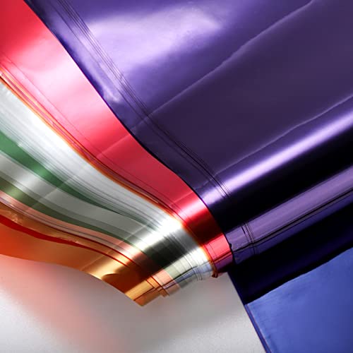 Dicunoy 240 folhas de celofane, folhas de violoncelo colorido de 19 cm para pequenos ovos de Páscoa,