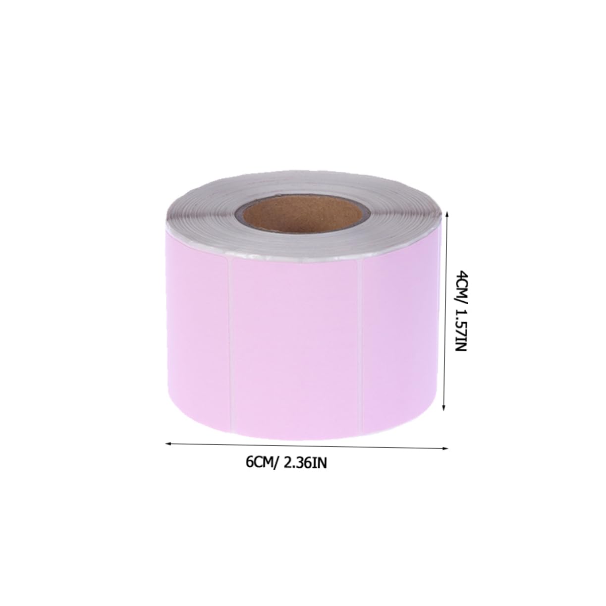 Etichette Termiche Rosa 60x40 Mm, 2 Pezzi Autoadesive | Carta Termica, Stampa Codice a Barre, Informazioni Chiare e Resistenza All'acqua