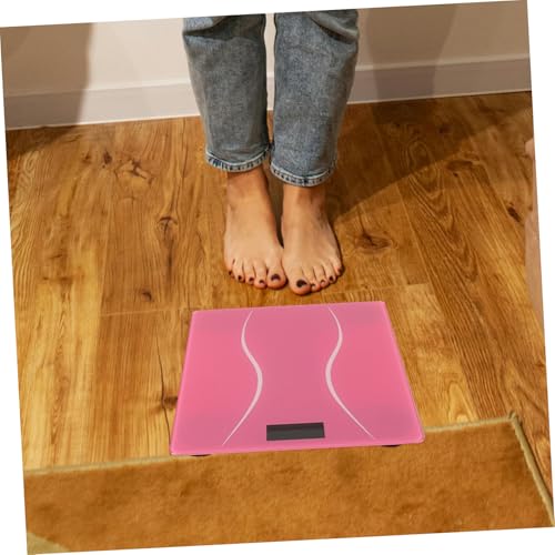 Báscula digital portátil HEALLILY para baño color rosa miniatura 4