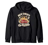 T-Shirt Meat Sweats No Regrets Steak Bacon Pork Lovers Sweat à Capuche