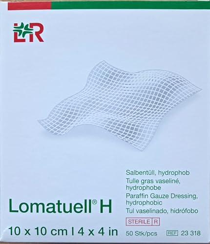 Lomatuel H 23318 Ligadura de ligadura, 10 cm x 10 cm, embalagem de 50