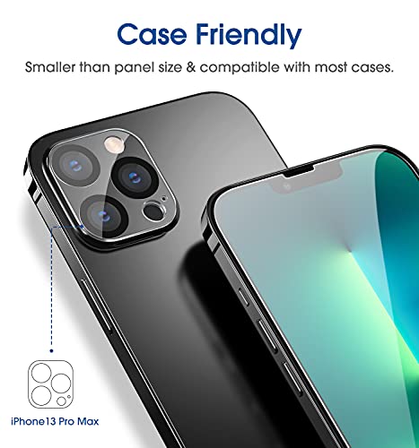 Image of amFilm OneTouch for iPhone 13 Pro Max 6.7'' Screen Protector Tempered Glass | Auto-Alignment 30s Install with Camera Lens Protector, Bubble Free, Scratch & Drop Protection, HD Clear[2+2 Pack] (13PM-6.7')