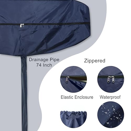 Image of Split AC Cleaning Cover Waterproof with Drain Pipe | Indoor AC Service Washing Bag for 1, 1.5 & 2 Ton AC (52 Inches Cover)