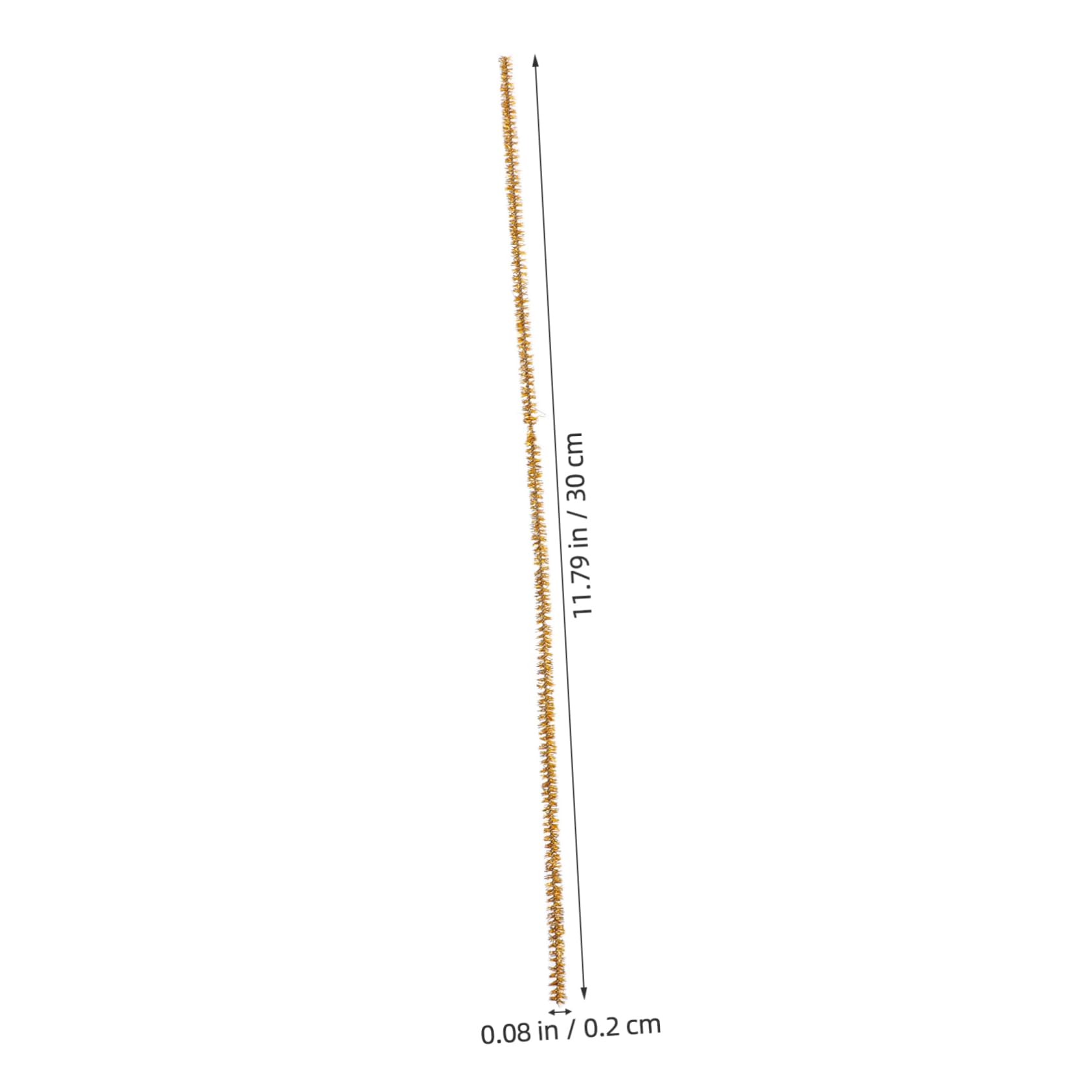 ARTIBETTER Sparkle Stickers for Kids 100pcs Glitter Pipe Cleaners Decorative Craft Supplies Soft Chenille Sticks