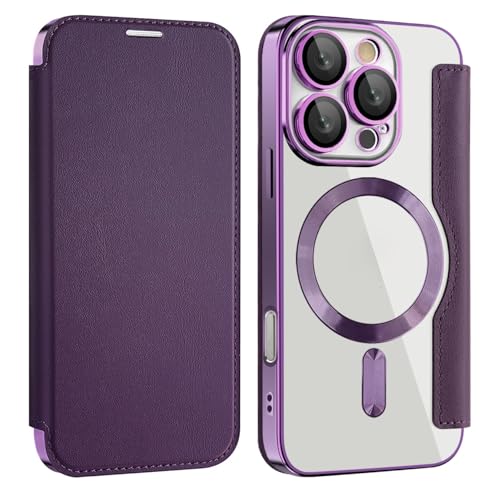 Étui iPhone 16 Pro Max anti-piratage RFID protection cuir