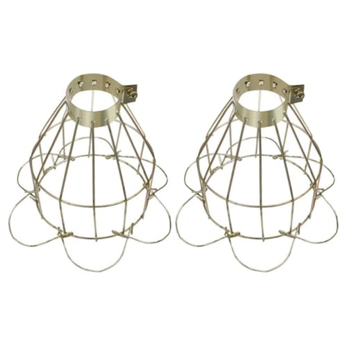 Image of STOBAZA Lampshade Guard Metal Bulb Guard Cage Ceiling Light Frames -scalding Net Sturdy Metal Lampshade Ring