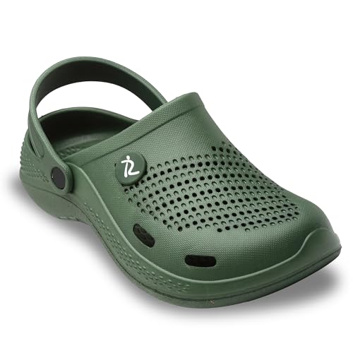 Longwalk Green Men Casual Clogs | Stylish, Anti-Skid, Durable & Water Resistant | Casual &...