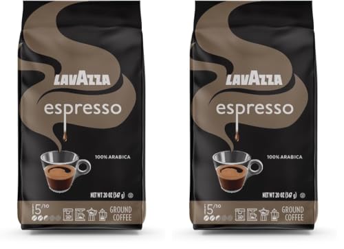 Image of Lavazza Espresso Ground Coffee, Medium Roast, 100% Arabica, 20 oz Bag (Pack of 2)