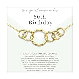 HOPE LOVE SHINE 60th Birthday Necklace – Fashion Jewelry 17+2