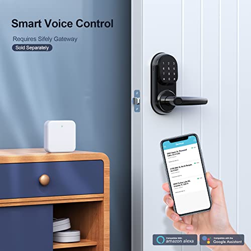 Fingerprint Door Lock, Dermum Smart Locks For Front Door, Biometric Door Locks With Handle, Keyless Entry Door Lock, Electronic Keypad Deadbolt, Auto Lock, Easy To Install(Powered By Sifely) #TOP4