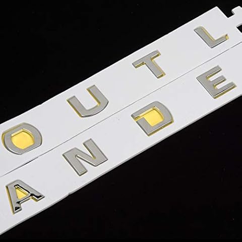 AOWIS Car Hood 3D Letters Emblem Sticker Car Logo Sticker Car Stickers Styling for Outlander (Silver) Cover