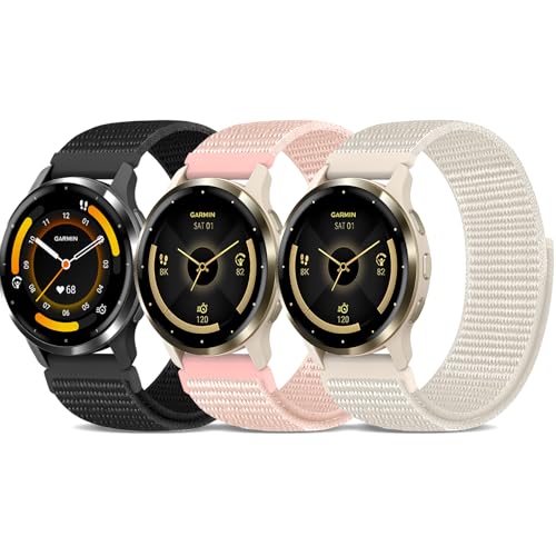 �i�C������ Garmin Venu 3 Venu 2 �E�H�b�`�o���h Venu 4 45mm 22mm ���߉\ Farbic �t�b�N&���[�v ���X�g�o���h Amazfit Bip 5/Bip 6/GTR 4/3 Pro/3/2/2e/Forerunner