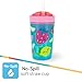 Nuby All in One Snack Bowl and No Spill Soft Straw Cup - Snack N' Sip Colors and Prints May Vary - Holds: 4.5 oz Container with Lid and 9 oz/ 270 ml Straw Cup (12 Months +)