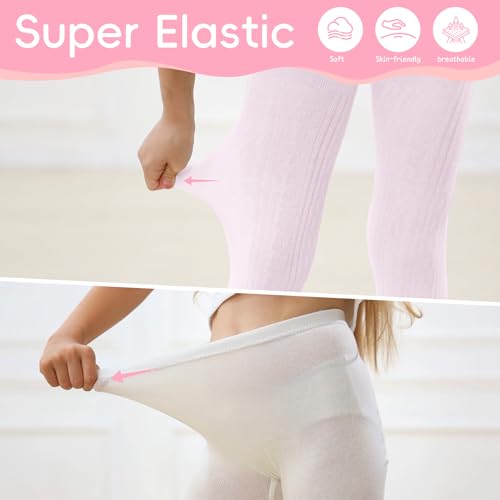 Zando 1 Pack Baby Tights Cable Knit Tights for Toddlers Infants and Kids Cotton Leggings Stockings for Girls Pantyhose 0-12T3