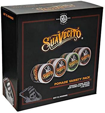 Suavecito Pomade Variety 4 Pack (OG, Firme (Strong), Matte, Clay Pomades) All Day Hold For All Hair Styles