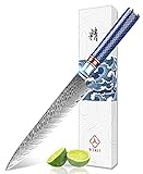 WeKit 6 Inch Utility Knife Kitchen Paring Knife Damascus Knives Japanese VG10 Chef Knife Sharpest 67-Layer High Carbon Stainless Steel Knife Sushi Meat Cutting Gyuto Chef Knives with Gift Box