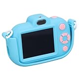 2.7k 36MP Cámara Digital para Niños Dual Lente Cámara de Video de Alta Definición para Niños y Niñas, Fotografía Divertida para con Material Ambiental de ABS (Blue)