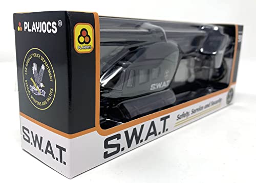 PLAYJOCS GT-8134 SWAT Helikopter, Kunststoff-Fahrzeug mit Metallteilen, ideales Spielzeug für Kinder und Sammler.