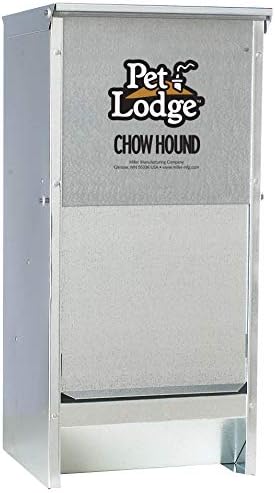 galvanized dog feeder