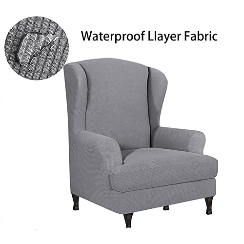 Funda de sillón orejero elástica Konsilsa color I lavable 5