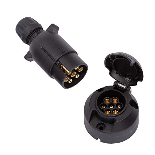 KIMISS Tester 7 Pin 12V Per Presa Rimorchio Auto - Strumento Diagnostico Connettore Europeo - 3