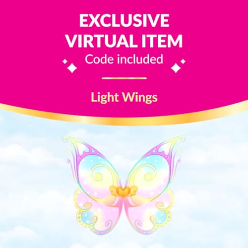 Image of Royale High 9 inch Fashion Doll - Raynebow The Light Fairy, Series 2 - Fairy Journal, Comb, and Virtual Item Code Included - Ages 5+