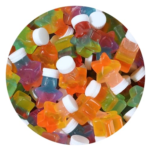 Image of Ulalaza 50 pcs Slime Charms Mixed Set Resin Flatback Making Supplies for DIY Craft Making and Ornament Scrapbooking Beads Assorted Candy Fruit Cake Ornament