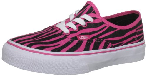 Image of Vans Girl's Fashion Sports Canvas Trainer, Zebra Glitter Hot Pink Black, 6 us