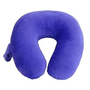 World’s Best Feather Soft Microfiber Kids Neck Pillow (Purple)