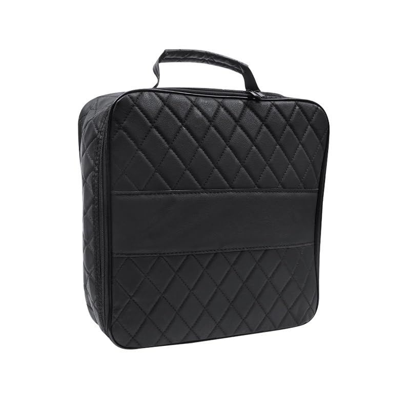 1 Pack EV Charging Cable Bag for Renault Scenic V E-Tech Electric 2023-2026 Waterproof Storage Case PU Leather Car Boot Organiser for Leads Tools Durable Handle,Black