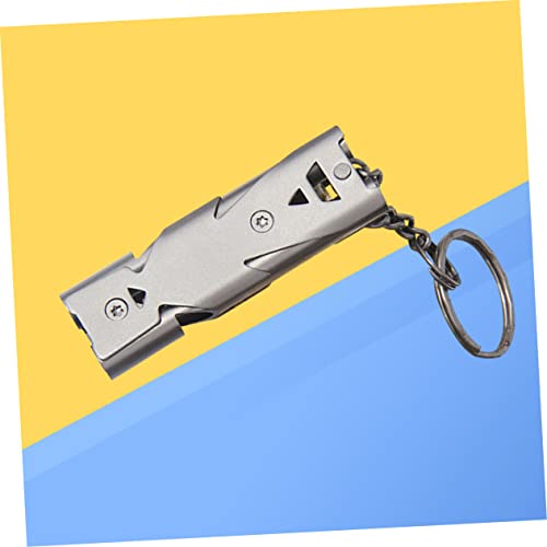 Silbato deportivo BESPORTBLE de acero inoxidable miniatura 6