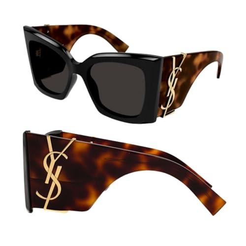 SAINT LAURENT SL M119 BLAZE YSL Monogram Logo Sunglasses with eSHADES Luxury Eyewear Kit Bundle