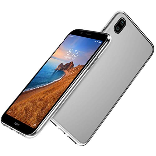 Image of COVERBLACK Back Cover for Mi Redmi 7A - MZB7989IN - Transparent
