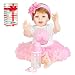 JOYMOR 22 Inch Reborn Baby Doll Birthday Gift Vivid Real Looking Dolls Silicone Vinyl Lifelike Realistic Child Growth Partner Xmas Present Washable Soft Body Lovely Simulation Fashion