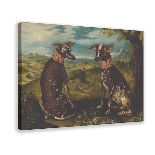 Chien Xoloitzcuintli art mexicain, grande affiche vintage pour sublimer la déco de votre salon.