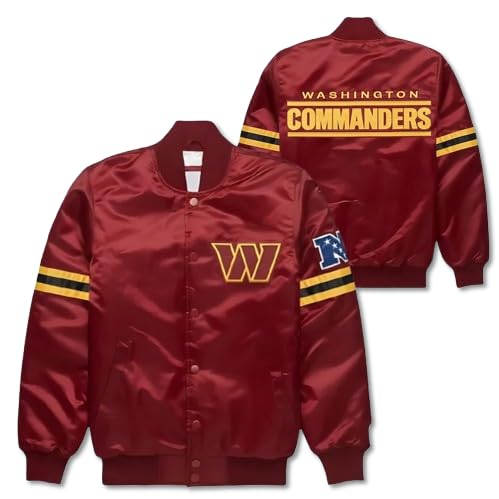 Men’s Washington varsity Jacket |American Football Commanders Rugby Varsity letterman Jacket for Men3