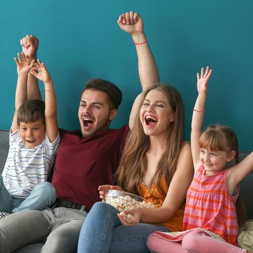 10-Piece Adjustable String Bracelets - 7 Knots Style, Red Cord, Braided Bracelet Amulet for Protection, Good Luck, Friendship, Lovers 5