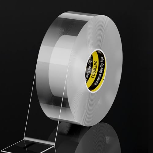 COUMENO Selbstklebendes Dichtungsband, 25 mm x 10 m, 0,5 mm Dick, Transparentes Anti-Wind-Dichtbandâ€¦ – Miniatur