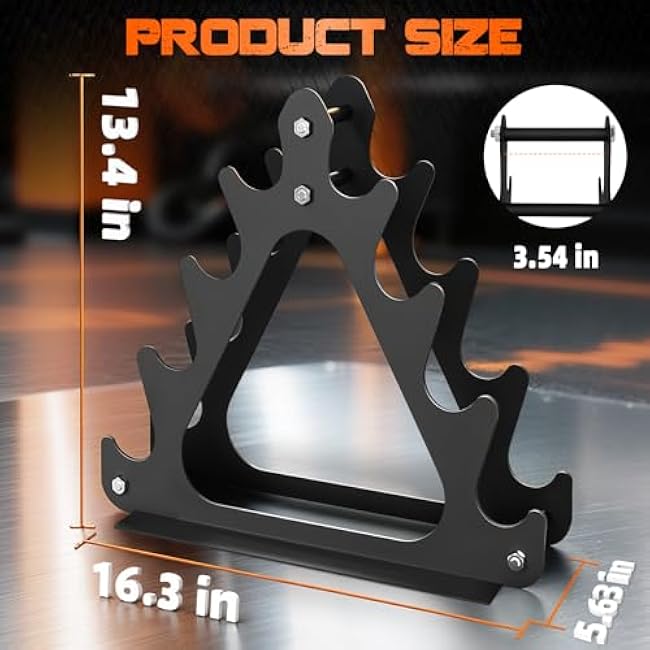 4-Tier Dumbbell Rack, Large Capacity Weight Rack for Women & Kids, Holds 1-11 lbs Dumbbell Stand Sets, Home Gym Storage Organizer(Dumbbells Not Included)