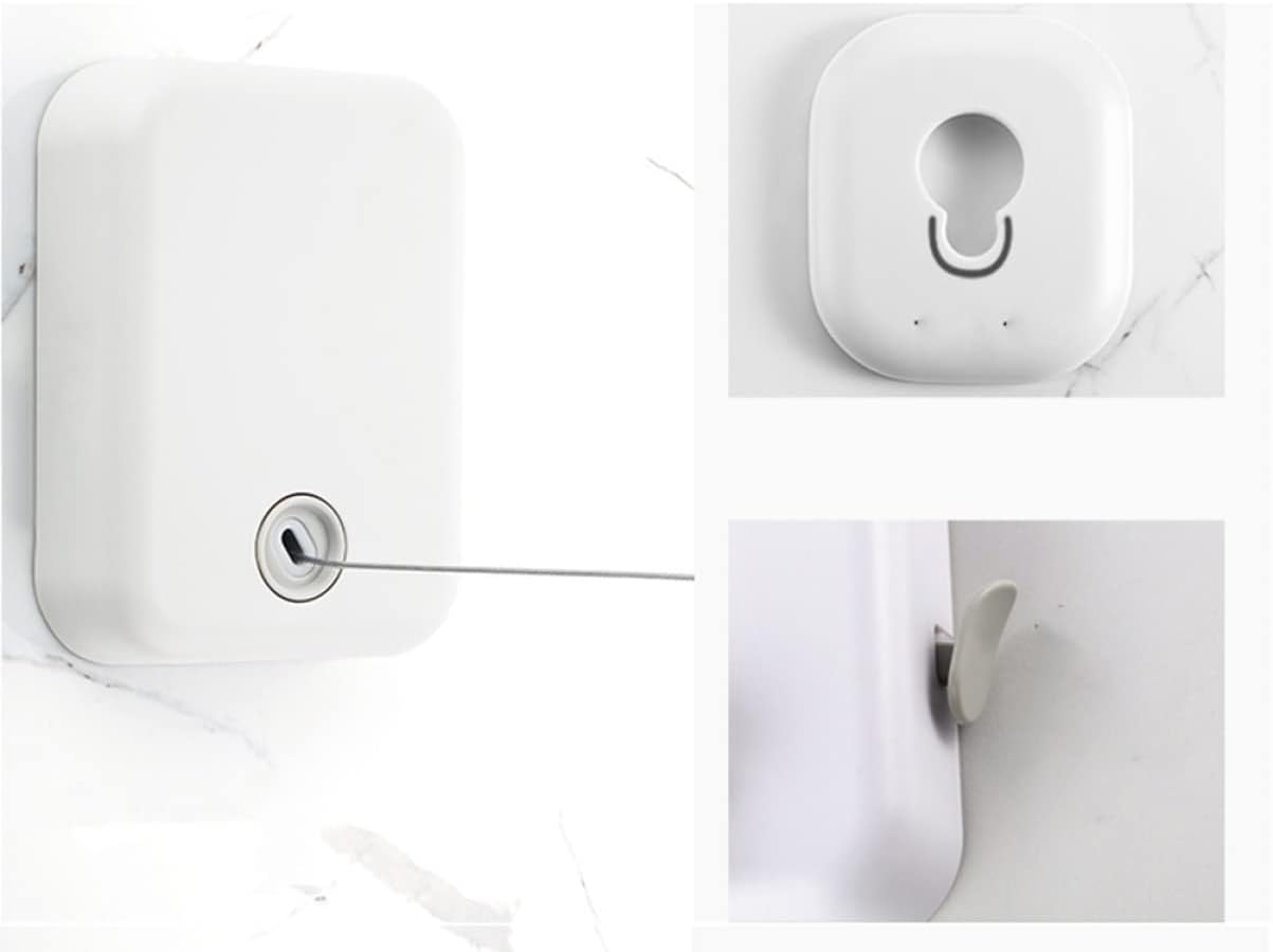 Out Washing Line Indoor Retractable Clothesline Retractable Washing Line Retractable Laundry Line Retractable Clothesline Outdoor Clothes Hanging Rope Accessories Clothing White