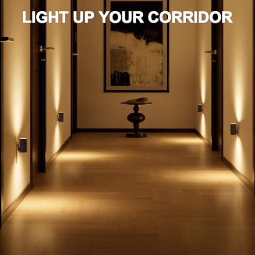 Image of NIORSUN Night Lights Plug into Wall, Dimmable with 3 Color Modes & Auto On /Off Sensor, Ultra-Slim Nightlight for Hallway, Bathroom, Bedroom, Nursery, Kitchen (6 Pack, Black)