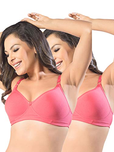 Image of SONARI Womens Non Padded Cotton T Shirt Bra | Wire Free, Medium Coverage, Comfortable and Lightweight | Adjustable Straps, Hook and Eye Closure for Everyday Wear - D-12