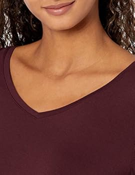Essentials Women's Swing T-shirt met driekwartmouwen en V-hals ( verkrijgbaar in grote maten), Pack of 2, Jadegroen/Marineblauw, M Essentials Women's Swing T-shirt met driekwartmouwen en V-hals ( verkrijgbaar in grote maten), Pack of 2, Jadegroen/Marineblauw, M