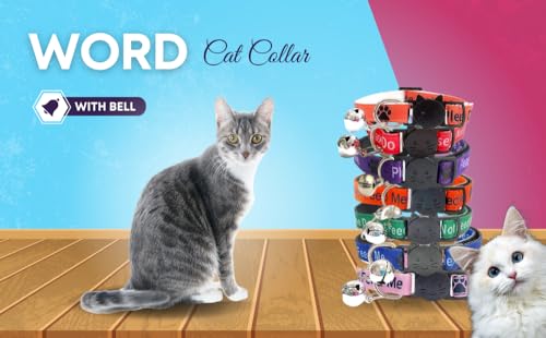 Worded Cat Collars with Bell - Please Do Not Feed Me, I Am Microchipped, 1. Red, Please Do Not Feed Me, Pack of 3 - Image 4