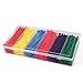 Small 4 inch Multicolor [Zip Cable Tie]s 480pcs Assorted Color for Marking Chickens Legs or Deco Mesh Wreath Supplies Pink,Red, Purple, Yellow, Blue,Green