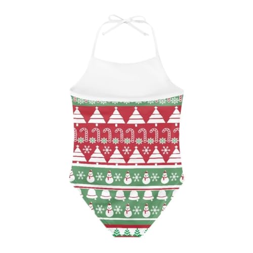 Image of Christmas One-Piece Swimsuits Beach Swimwear Bathing Suit for 3-10 Years Girls