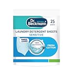 Dr. Beckmann Laundry Detergent Sheets Sensitive | For Sensitive Skin| Pre-dosed | 25 sheets