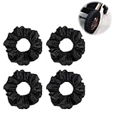 4 Pack Baby Stroller Wheel Cover Black Wheelchair Wheel Tire Protector for Child Kid Baby Stroller Jogger Wheels Covers Noise Reducing & Anti Scratch Cart Wheel Tire Protectors Accessories L